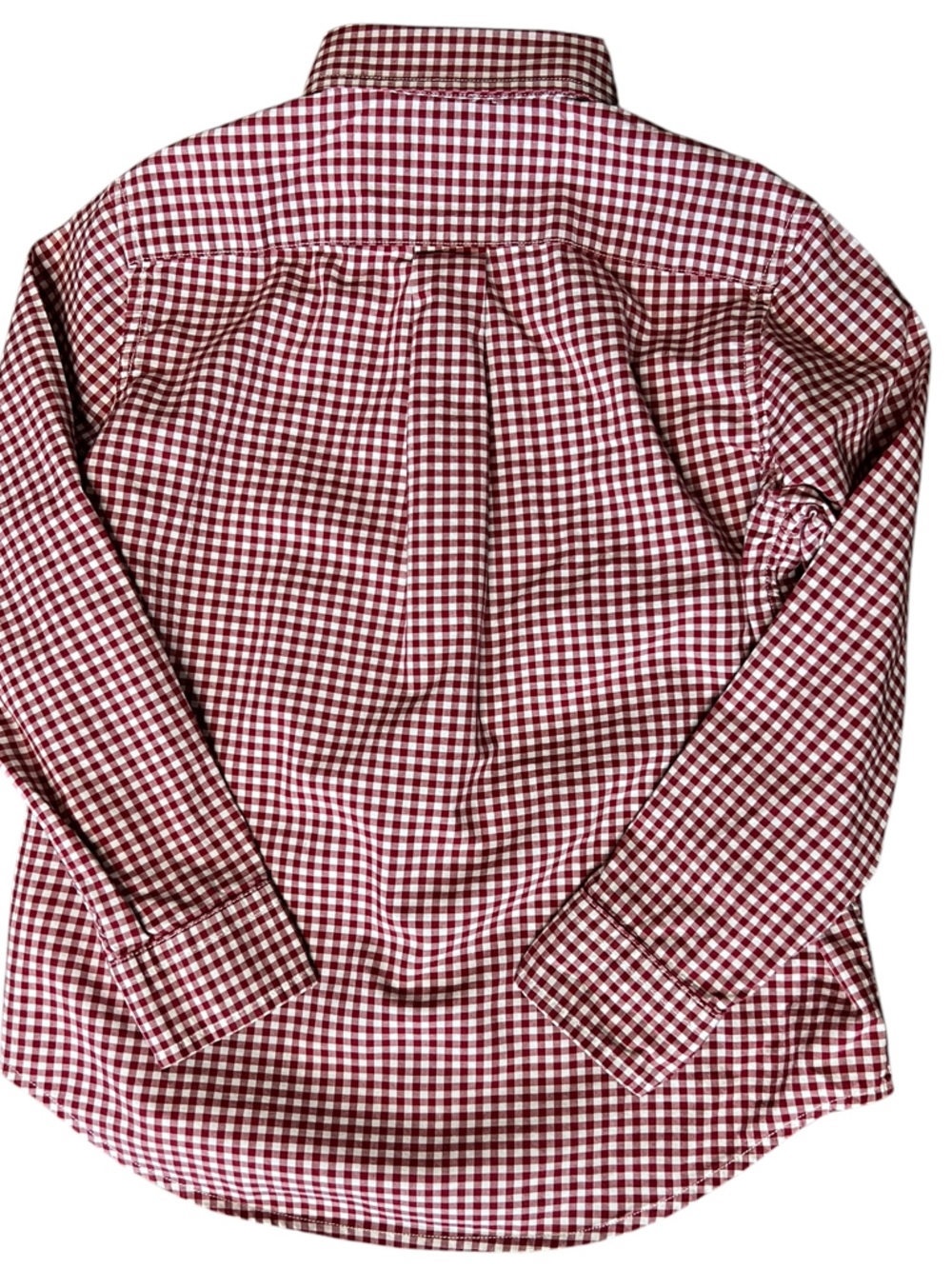 Ralph Lauren Boys Size 5 Red White Gingham Button Down Shirt Classic Preppy - Picture 4 of 6